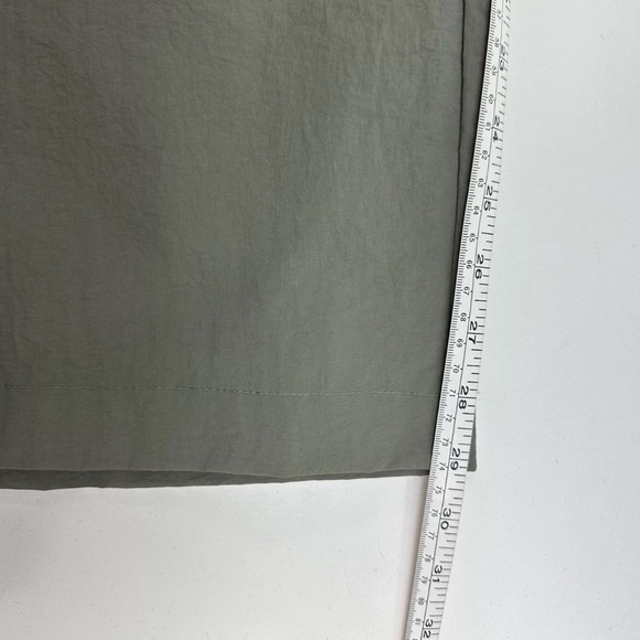 WILO The Label Anthropologie Nylon Cargo Pants Womens XS Baggy Parachute Green - Picture 6 of 6